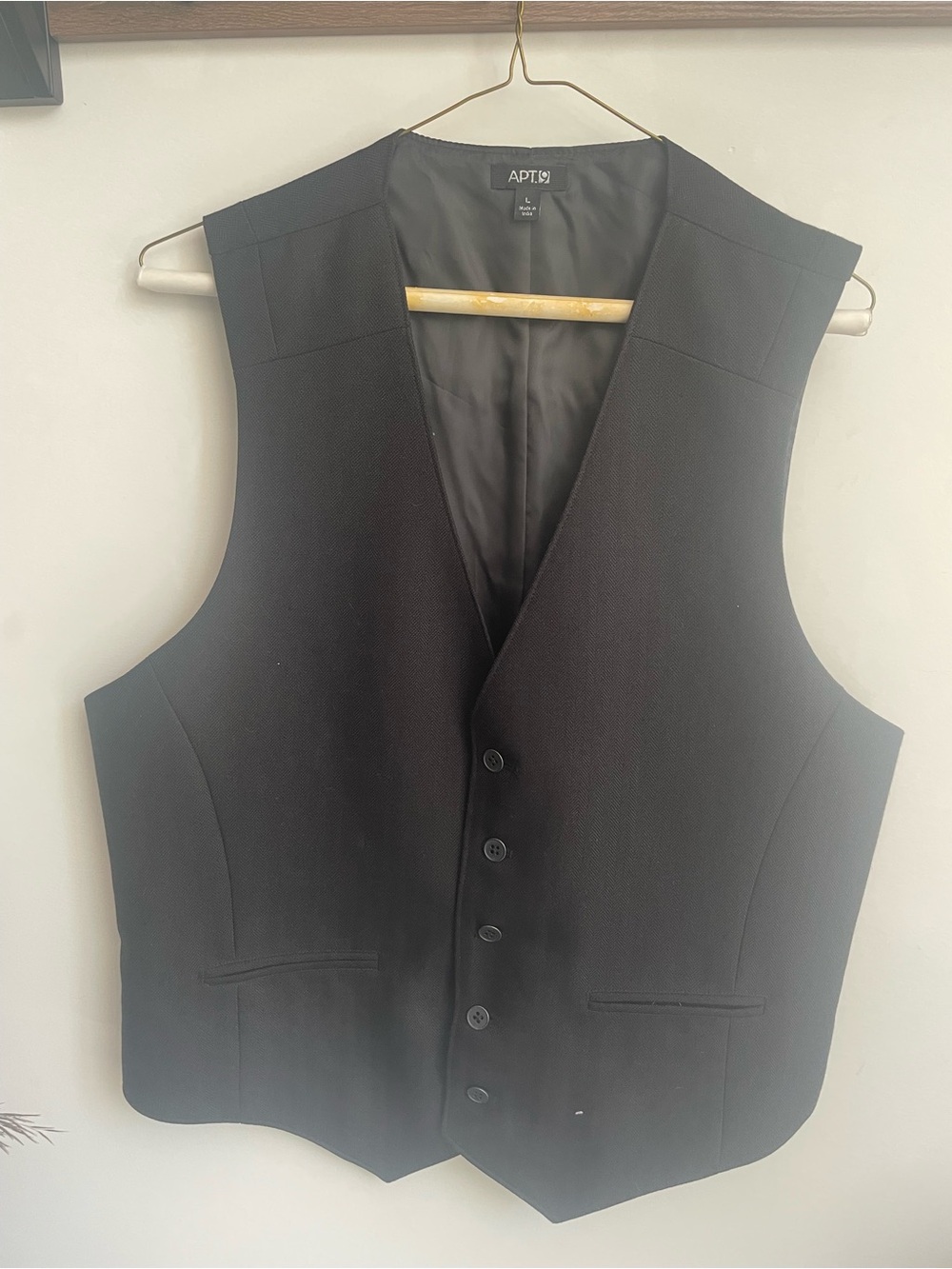 Apt. 9 Black Men's Dress Vest